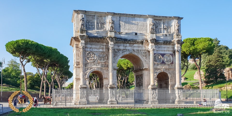 L’Arc de Constantin à Rome L’Arc de Constantin