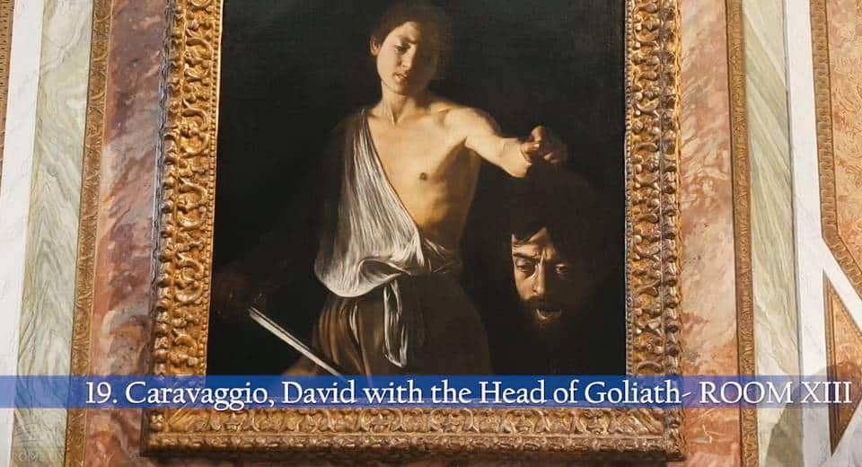 David avec la tête de Goliath par Caravage David avec la tête de Goliath