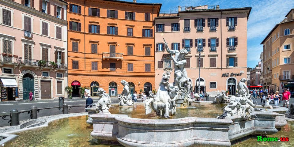 Fontaine sur la place Navone