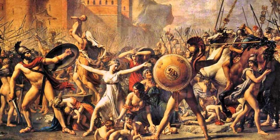 La légende des Sabines dans la vallée du Circus Maximus de la Rome antique