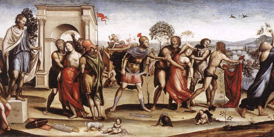 La légende des Sabines au Circo Massimo à Rome