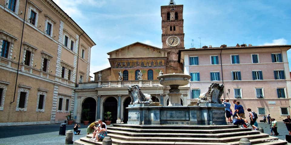 Basilique Sainte-Marie-du-Trastevere à Rome