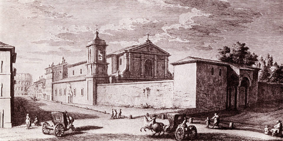 Illustration d’archives historiques de la basilique Saint-Clément-du-Latran à Rome