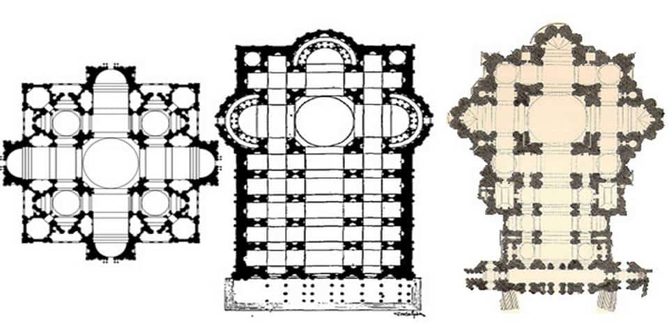 Évolution de la construction de la basilique Saint-Pierre Évolution de la construction de la basilique Saint-Pierre