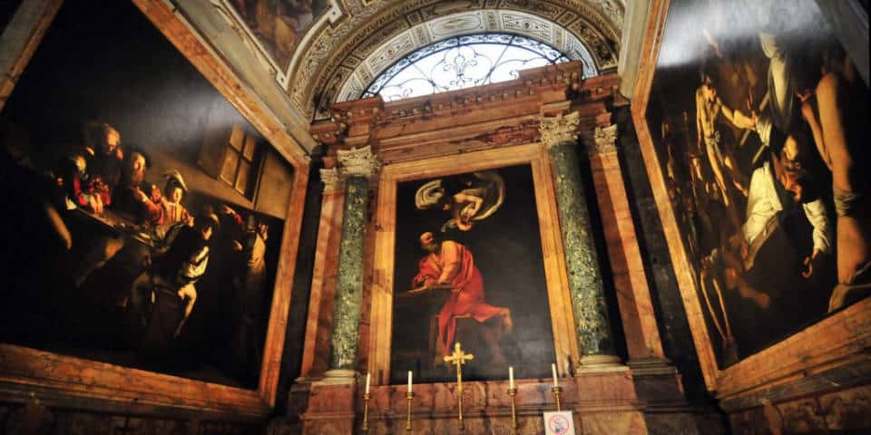 Tableaux du Caravage à Rome