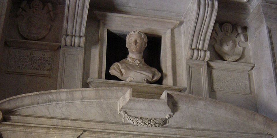 Tombeau de Cecchino dei Bracci par Michel-Ange dans la basilique Santa Maria in Ara Coeli à Rome