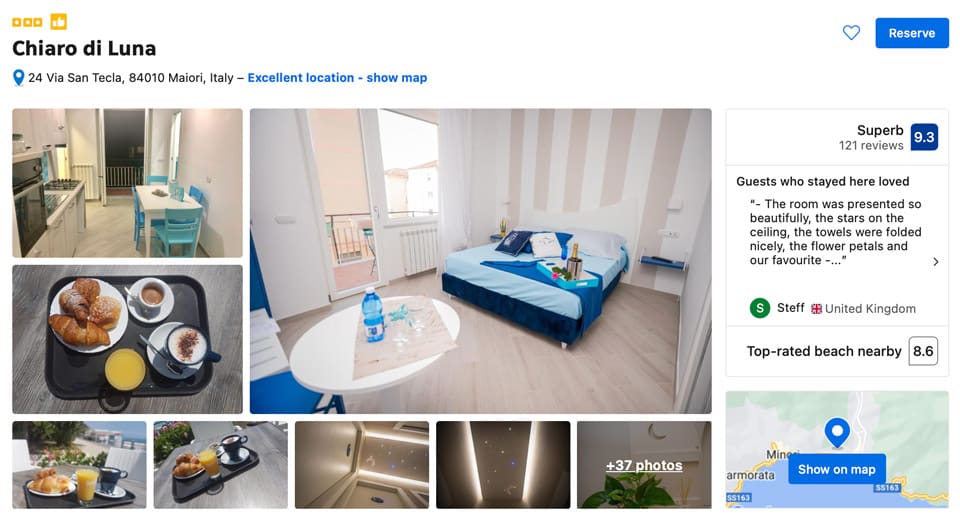 Appartements Chiaro di Luna sur la côte amalfitaine