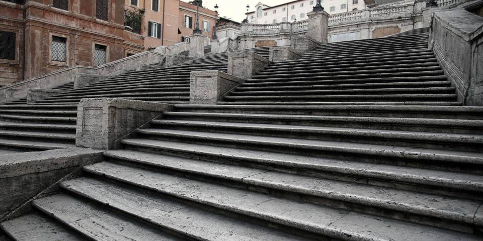 Construction de l’Escalier de la Trinité-des-Monts à Rome