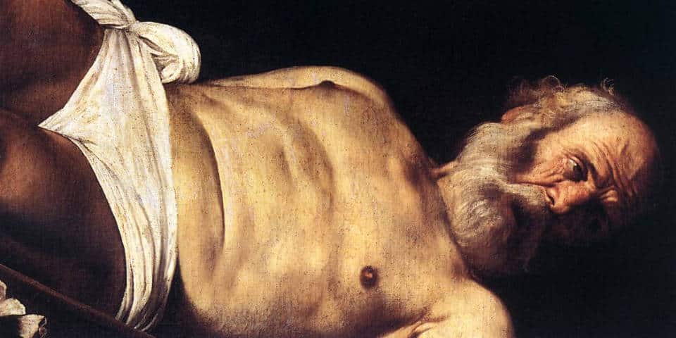 Crucifixion de saint Pierre par Le Caravage, chapelle Cerasi dans la basilique Santa Maria del Popolo