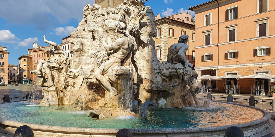 Fontana dei Quattro Fiumi Piazza Navona Rome