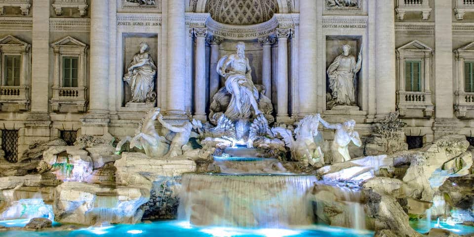 Fontaine de Trevi après sa restauration en 2015