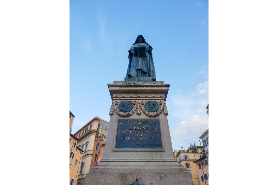 Monument de Giordano Bruno Campo de’ Fiori Rome