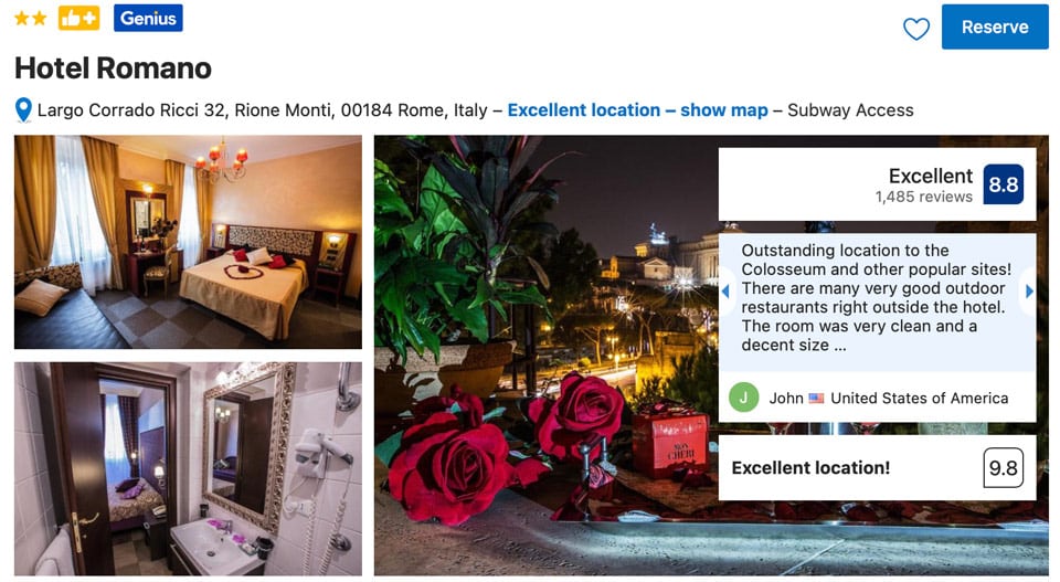 Hotel Romano près du Colisée à Rome