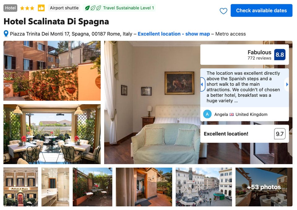 Hotel Scalinata Di Spagna près de l’Escalier de la Trinité-des-Monts à Rome