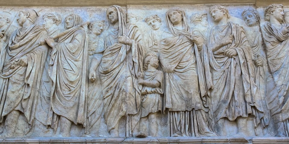 Architecture romaine antique de l’Ara Pacis Augustae 