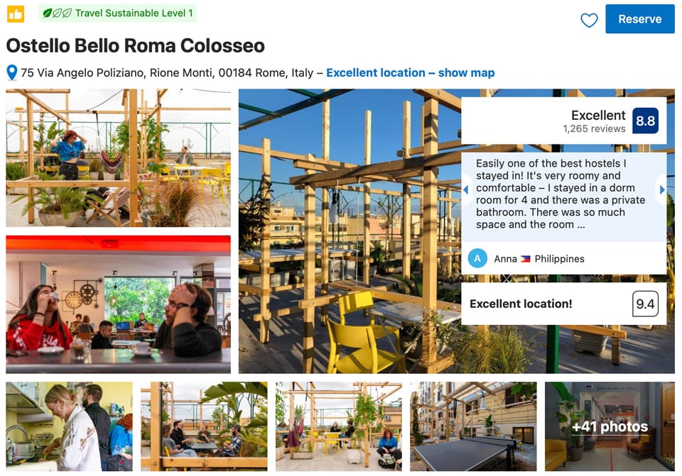 Espace commun à Ostello Bello Roma Colosseo