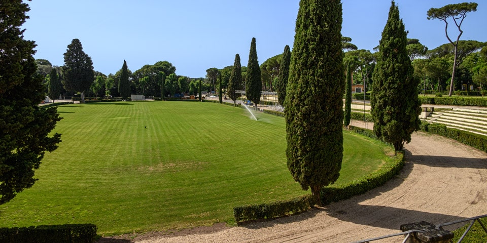 Piazza di Siena à la Villa Borghese à Rome