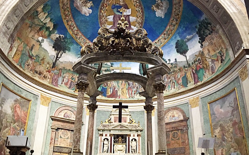 Intérieur de Santa Croce in Gerusalemme à Rome Intérieur de Santa Croce in Gerusalemme à Rome