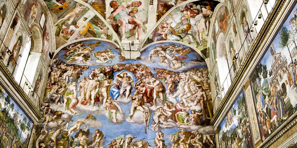 intérieur de la chapelle Sixtine, Cité du Vatican