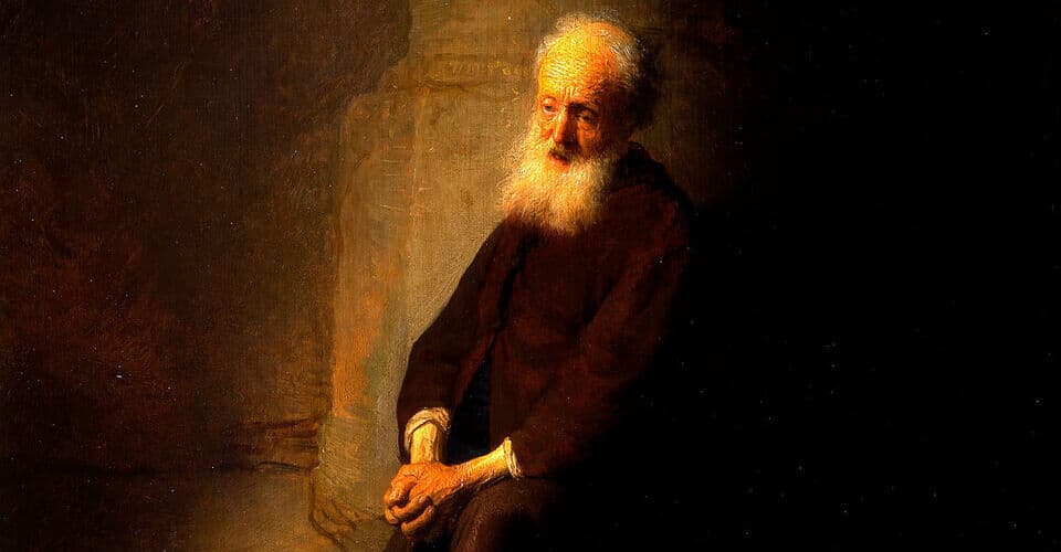 Saint Pierre en prison (L’apôtre Pierre agenouillé), Rembrandt