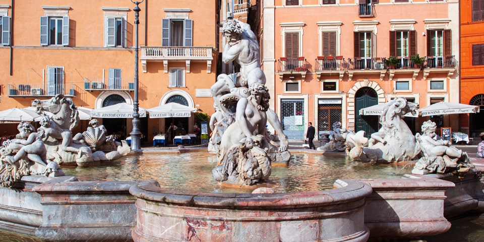 Fontaine de Neptune à Rome