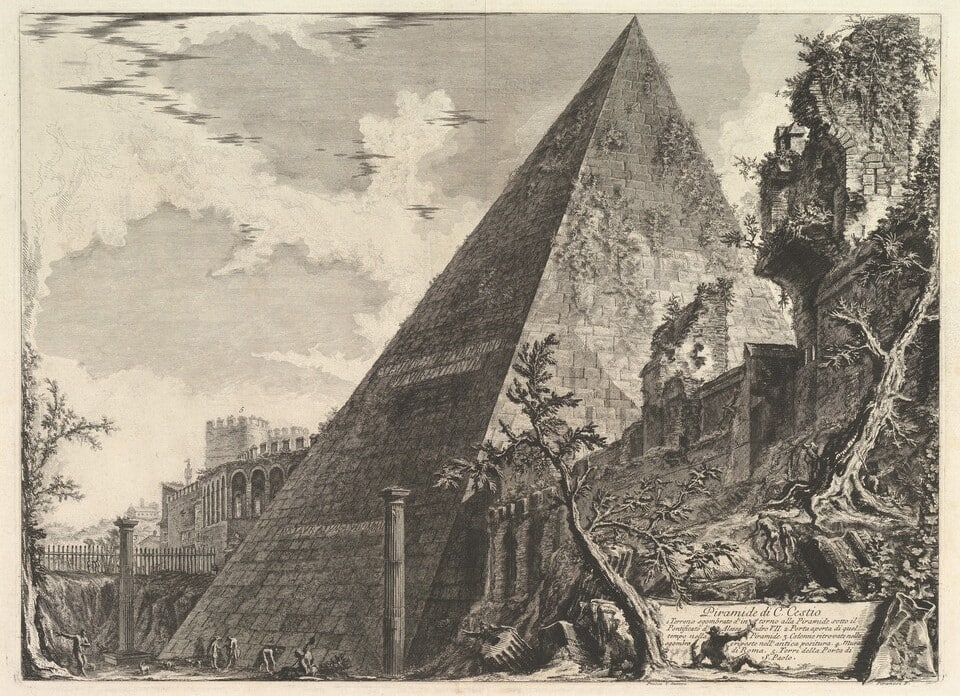 La pyramide de Caius Cestius