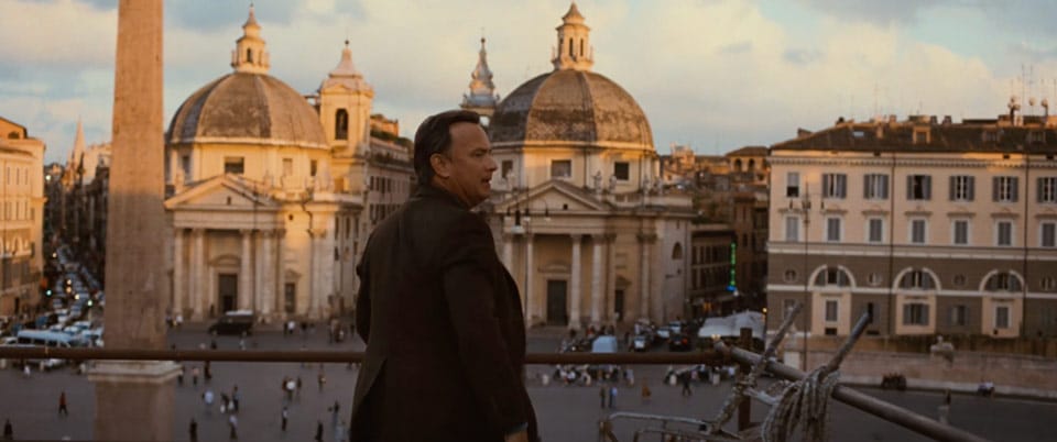 Tom Hanks Anges et Démons église Santa Maria del Popolo Rome