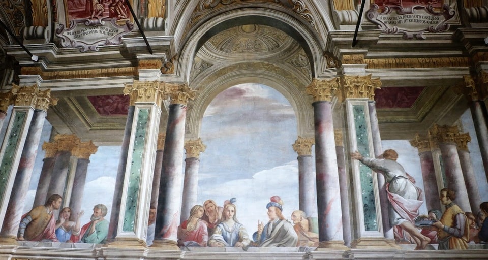 Fresques à l’intérieur de la Trinité-des-Monts