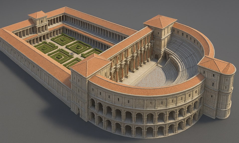 À quoi ressemblait le théâtre de Pompée dans la Rome antique, reconstitution numérique