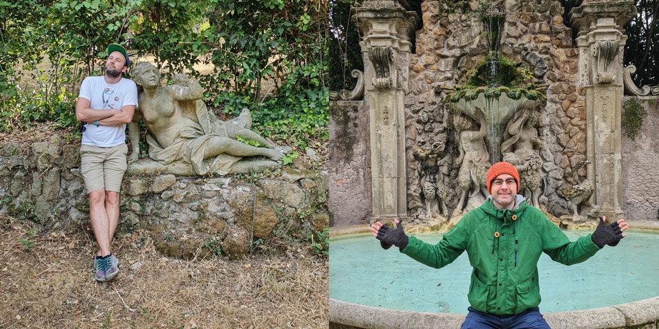 L’auteur de Rome.us, Artur Jakucewicz, visitant Villa Sciarra en été et à la fin de l’automne après avoir vécu pendant des années à proximité, à Monteverde Vecchio