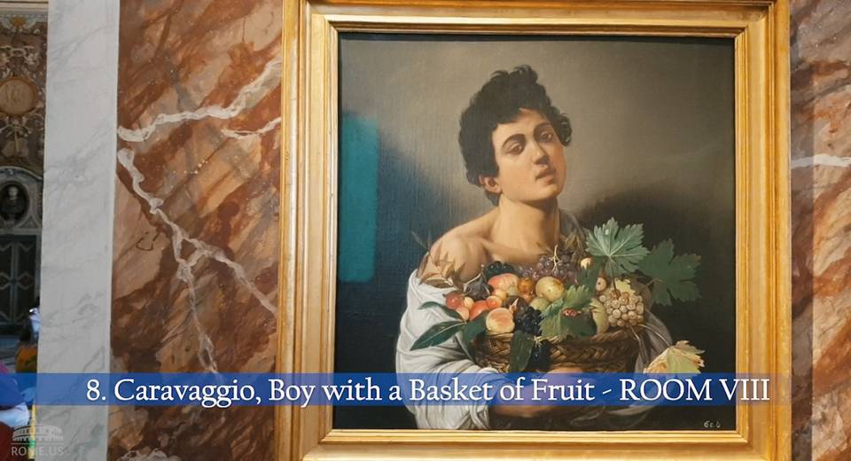 Garçon avec une corbeille de fruits à la Galerie Borghèse Garçon avec une corbeille de fruits par Caravage