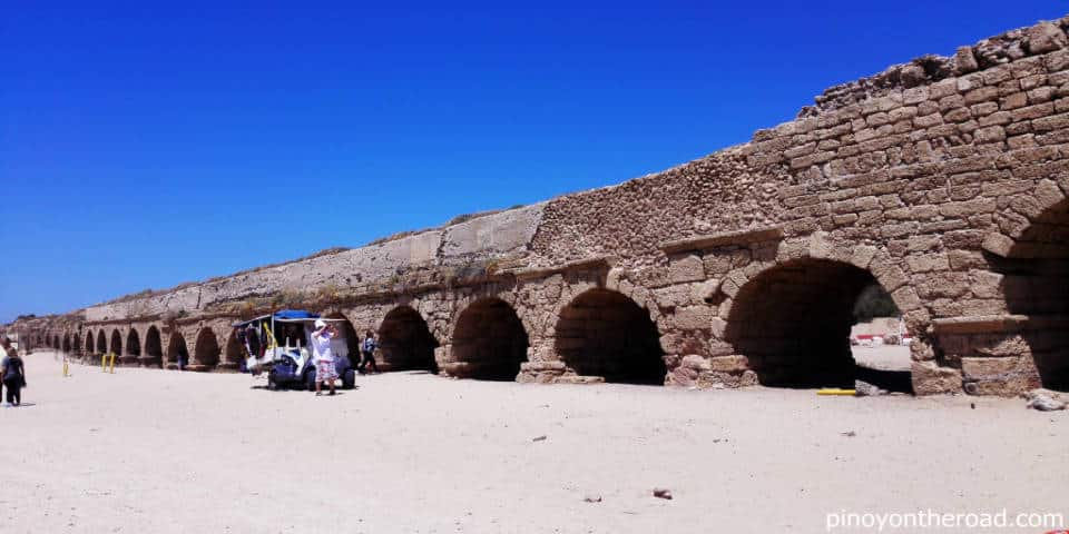 Aqueduc de Césarée en Israël