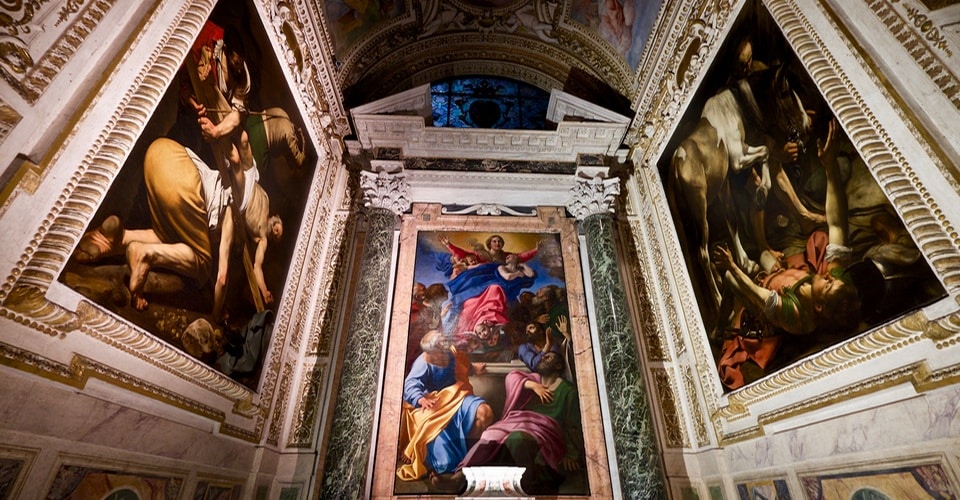 Chapelle Cerasi de Santa Maria del Popolo à Rome et œuvres du Caravage