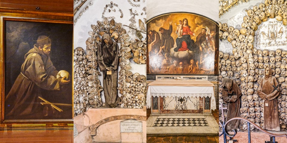 La crypte des Capucins et l’église des ossements