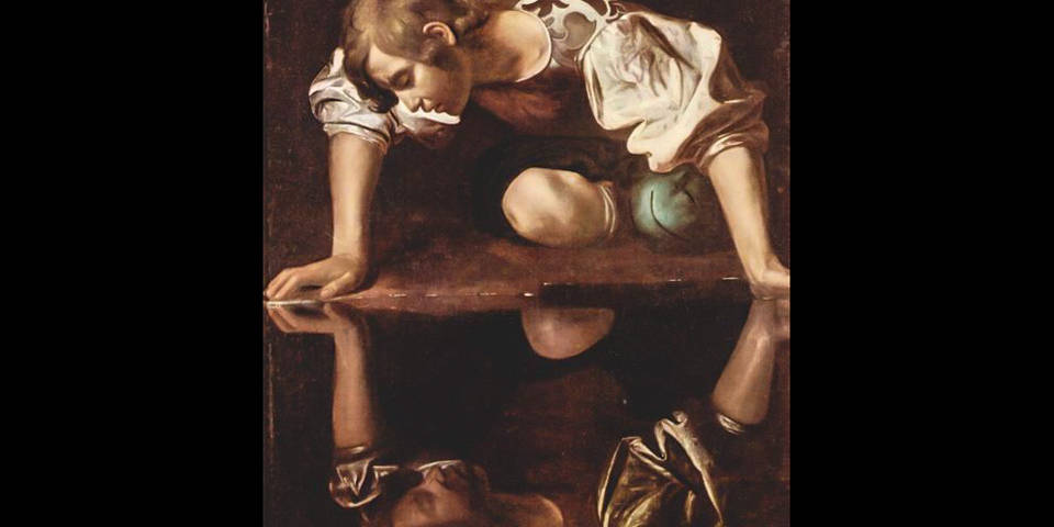 Narcisse par Le Caravage à la Galleria Nazionale d’Arte Antica de Rome
