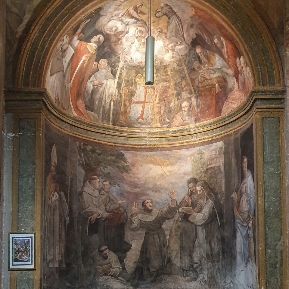 Fresques de saint François par Giovanni de’ Vecchi à San Pietro in Montorio