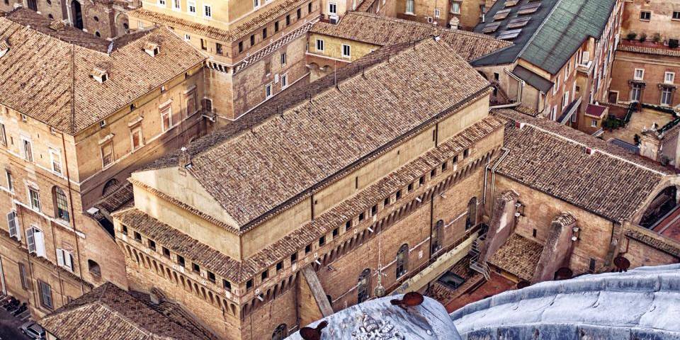 extérieur de la chapelle Sixtine dans la Cité du Vatican
