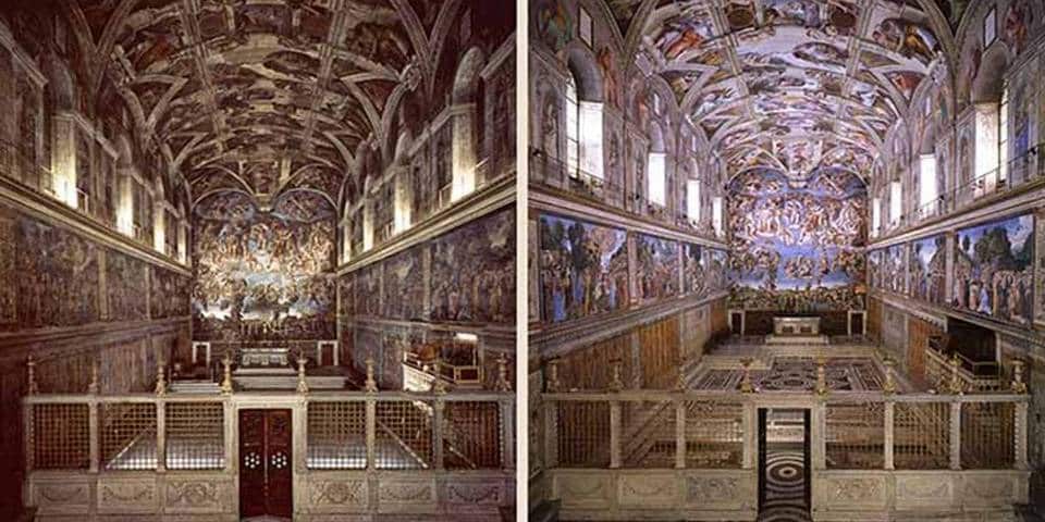 Restauration de la chapelle Sixtine