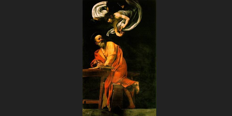 L’Inspiration de saint Matthieu par Le Caravage dans l’église Saint-Louis-des-Français