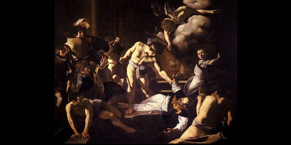Le Martyre de saint Matthieu par Le Caravage dans l’église Saint-Louis-des-Français à Rome